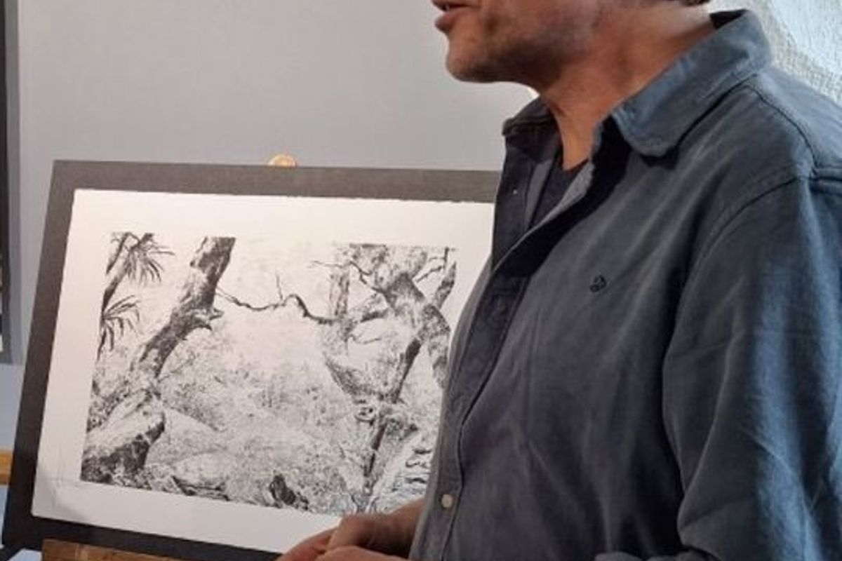 Patrice Gouttefanjat expose ses lithogravures pendant un mois