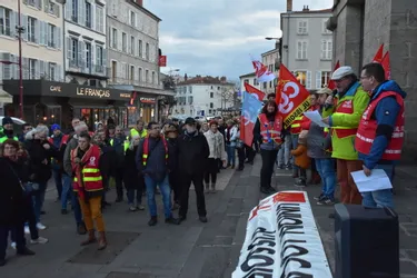 Ils étaient près de 200 à manifester contre la réforme des retraites, ce vendredi 24 janvier, à Issoire