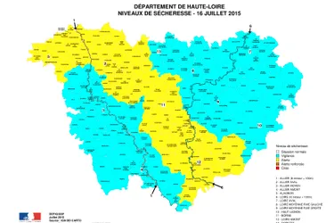 La zone de restriction des usages de l'eau s'étend en Haute-Loire