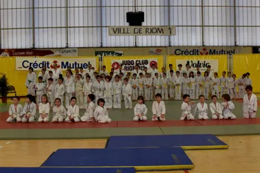 Les judokas en tenue sur le tatami