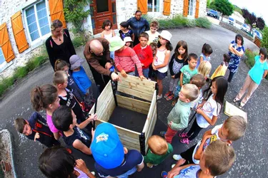 Les écoliers s’intéressent au compostage