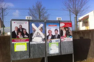 A Cusset, plusieurs affichages électoraux dégradés