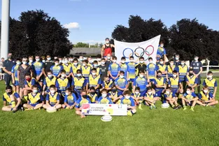 Les jeunes rugbymen du RC Riom ont couru 2.024 secondes dans le cadre de la journée olympique en vue des Jeux de Paris 2024