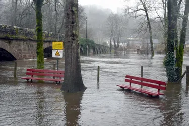 Dans le bassin de Brive (Corrèze), la Vézère réagit aux pluies abondantes de ces dernières heures
