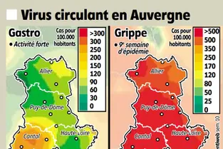 La grippe reste forte en Auvergne