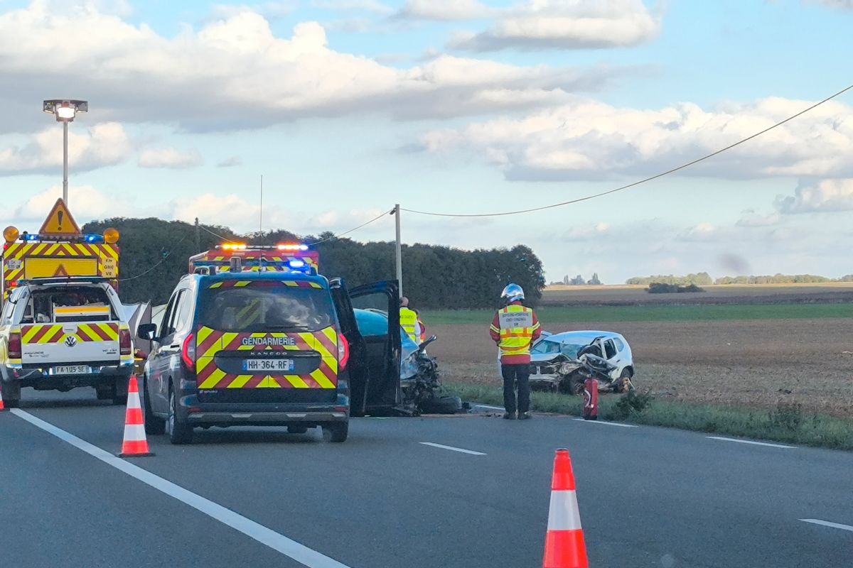 [Mis à jour] Collision frontale entre deux voitures près de Chartres ...