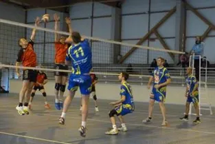 Les volleyeurs champions d’Auvergne