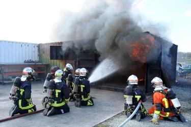 Des pompiers creusois en exercice sur des feux réels à Guéret