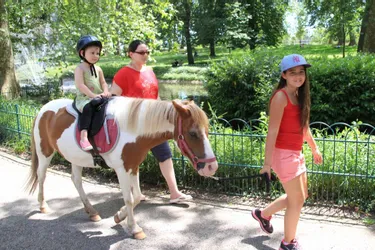 Des petites balades à poney au parc Kennedy de Vichy