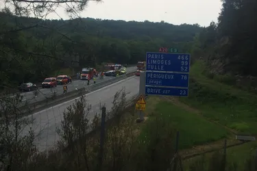 Un mort dans un accident sur l'A20 à hauteur de Noailles (Corrèze)