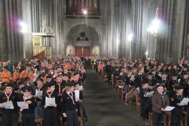 1.200 fidèles à la messe inter-scouts