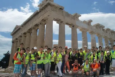 Les élèves de latin-grec du collège Jules-Romain en Grèce