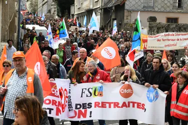 Retour en images sur la journée de mobilisation contre la réforme des retraites à Guéret (Creuse)