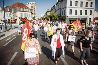 Entre 250 et 300 manifestants se sont mobilisés ce jeudi à Montluçon (Allier)