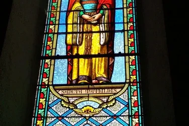 Le vitrail de sainte Mathilde restauré
