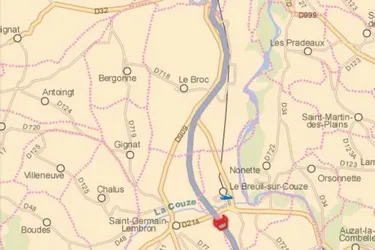Accident sur l'A75 au sud d'Issoire