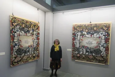 L’artiste a réalisé une tapisserie à partir d’une peinture, exposée dans le musée
