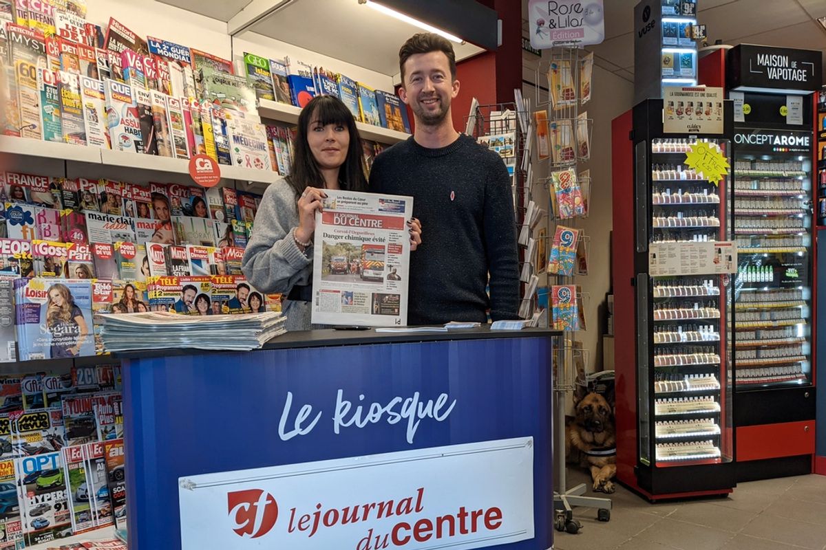 Une animation toute la matinée, avec le Journal du Centre, au tabac