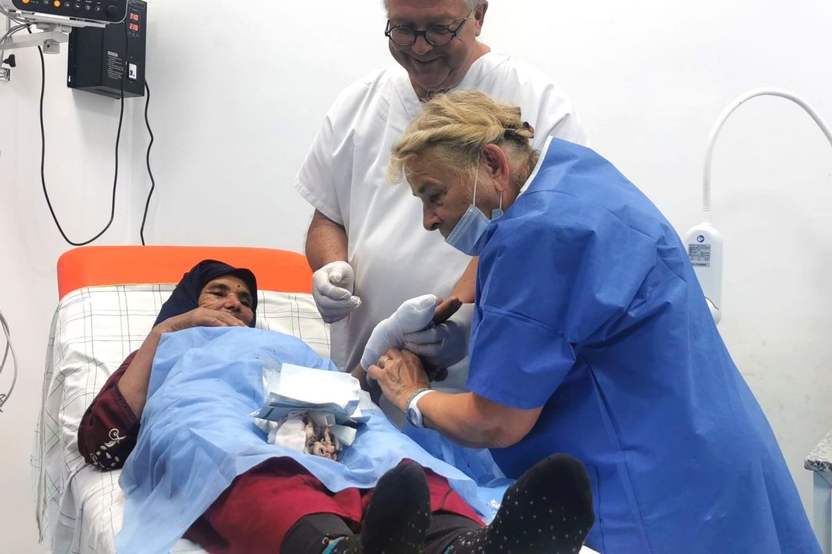 Chantier du dispensaire médico-chirurgical AMDAM à Tabant dans le Haut Atlas
