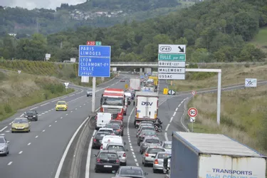 Fermeture successive des bretelles d'accès à l'A20 entre Donzenac et Brive