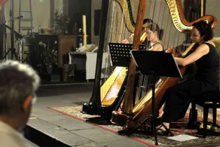 Un duo de harpes chapelle Sainte-Claire