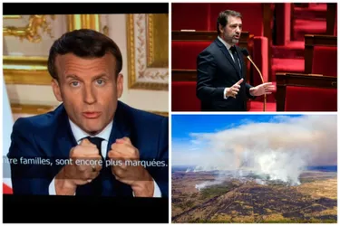 Record d'audience pour l'allocution de Macron, un incendie proche de la centrale de Tchernobyl... Les 5 infos du Midi pile