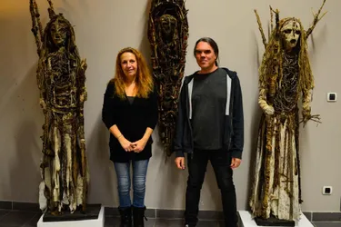 Des sculptures à quatre mains, uniques, sortent de cet atelier magique de Moussages (Cantal) bientôt ouvert au public