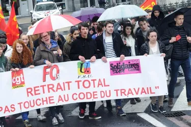 650 lycéens mobilisés, hier, dans les rues d’Aurillac
