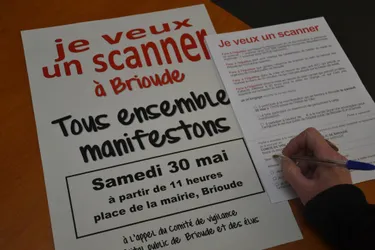 Le comité de vigilance a lancé l’opération « Je veux un scanner à Brioude »