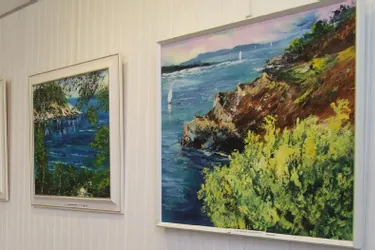 Maryvonne Poulain expose ses tableaux jusqu’au 17 septembre à Aigua de Rocha