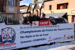 Quatre pompiers en piste aux championnats de ski alpin
