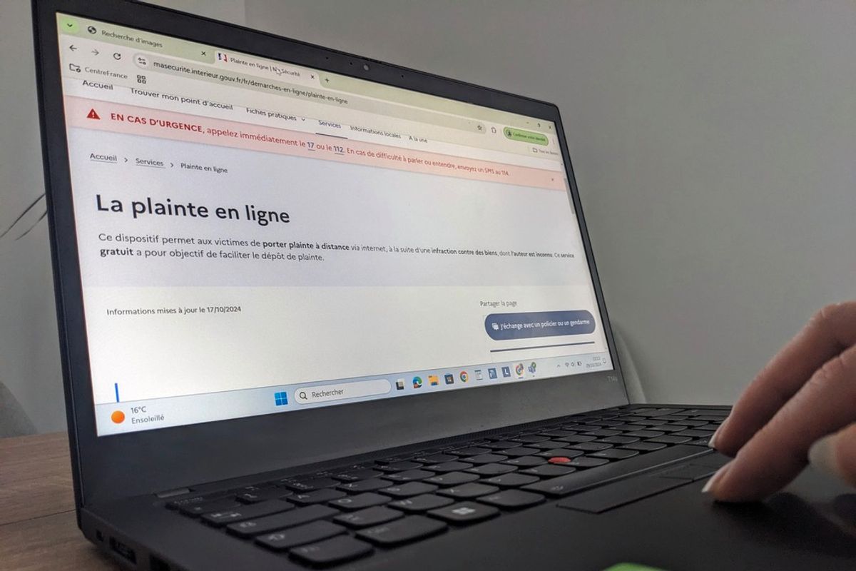 Porté Plainte En Ligne