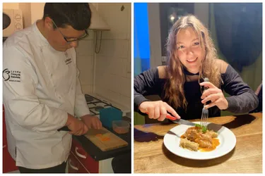A Brassac-les-Mines (Puy-de-Dôme), les élèves de CAP cuisine postent leurs créations sur la page Facebook du lycée