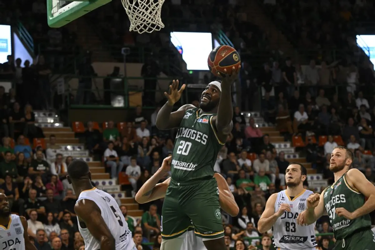 Affiche Match CSP Limoges Vs Nancy – Années 90 – Basket