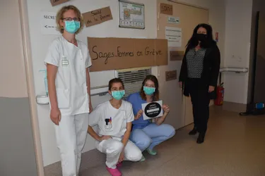 Les sages-femmes du centre hospitalier de Saint-Flour (Cantal) rejoignent le mouvement de grève national