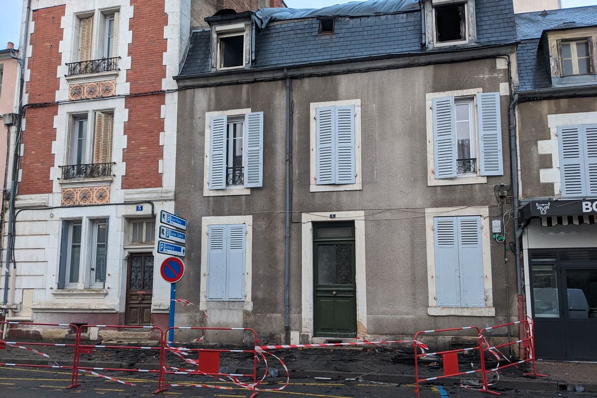La déviation suite à l'incendie d'une maison à Nevers rue Paul-Vaillant