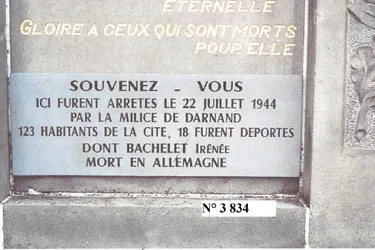 Il y a 78 ans, le 22 juillet 1944, a eu lieu la rafle de La Plaine à Clermont-Ferrand