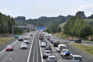 Des accidents matériels et des bouchons sur l'A20 en Corrèze
