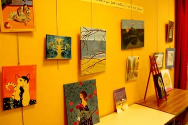 L’atelier dessin peinture en expo
