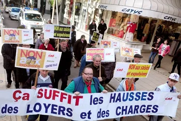 Mobilisation, hier à Vichy, de la CNL pour le droit au logement