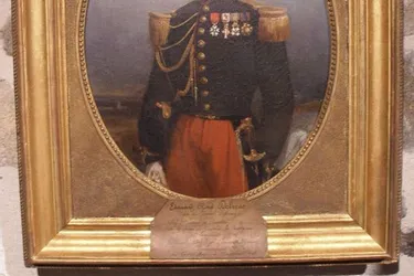Le tableau restauré du général Delmas à la maison du patrimoine