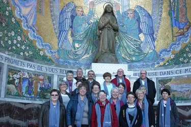 Les choristes thiernois à Lourdes