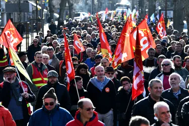 Entre 1.300 et 1.500 manifestants à Brive (Corrèze) ce vendredi 24 janvier contre la réforme des retraites