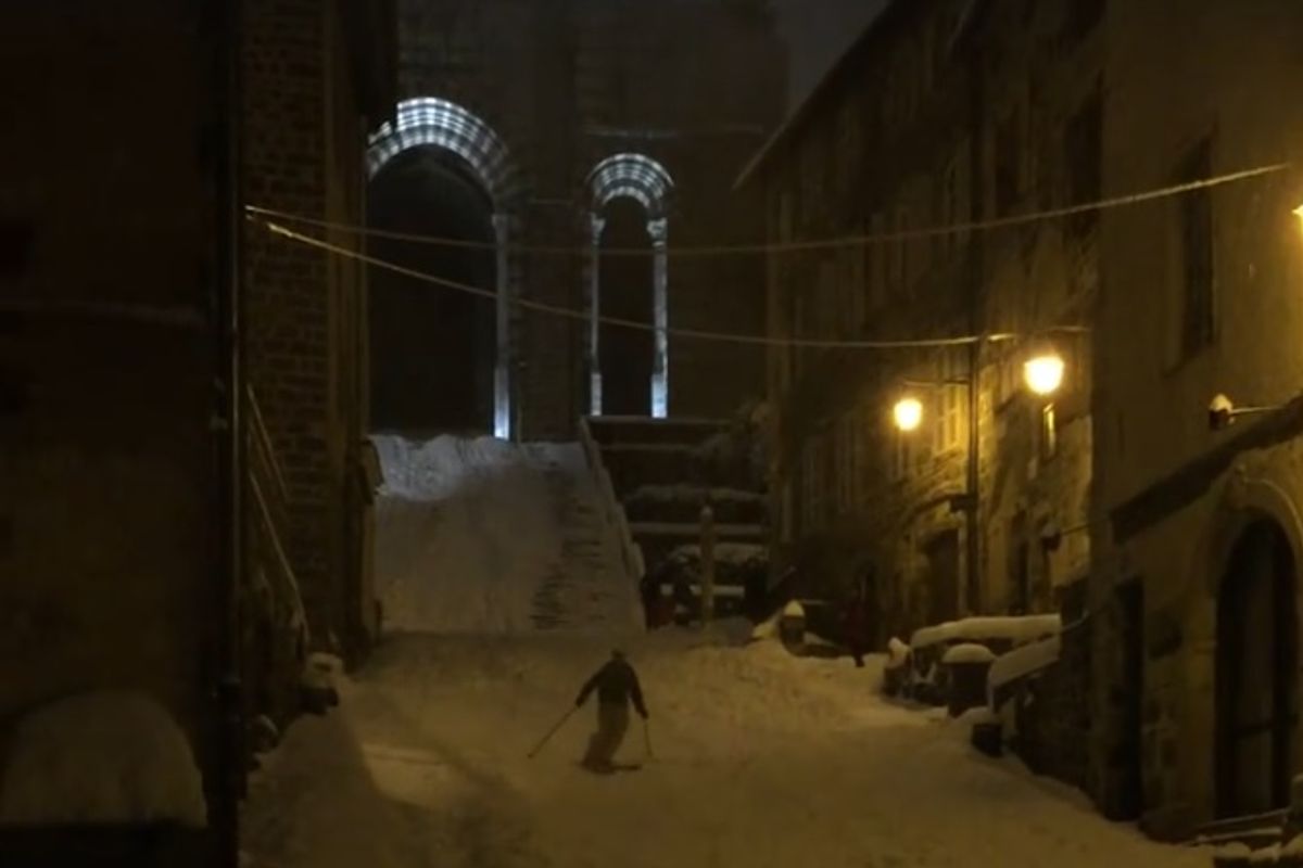Le méga buzz du skieur à la cathédrale du Puy