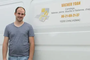 A 27 ans, Yoan Vacher a choisi de lancer son entreprise dans le Cantal