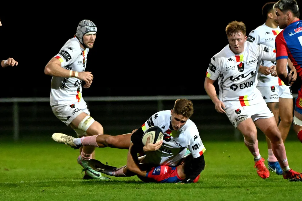Manion Rpi Rugby Romain Cabannes après la victoire du Rugby Club Orléans contre Mâcon ...