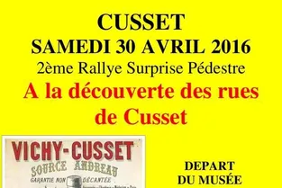 Le 2e rallye surprise pédestre aura lieu samedi 30 avril