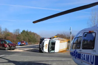 Cantal : grave accident sur la RN122 au Rouget