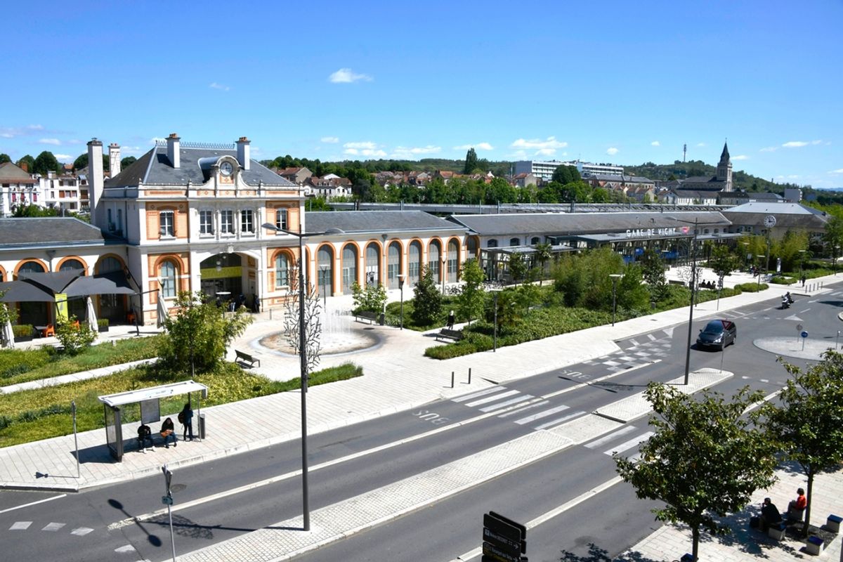 Vue de Vichy, repère pour situer le logement par rapport à l'IFMK et au secteur hospitalier