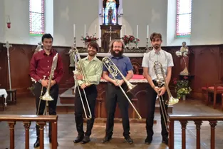 Un concert de trombones atypique en l'église de Combressol (Puy-de-Dôme)